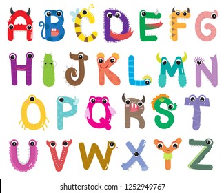 Alphabet Cute Monster Set