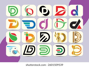 Alphabet D Art Calligraphy Stylish Font