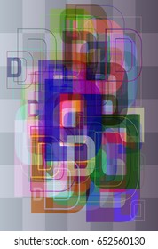 Alphabet D art design