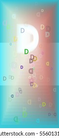 Alphabet D background pattern