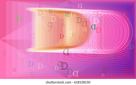 Alphabet D design idea
