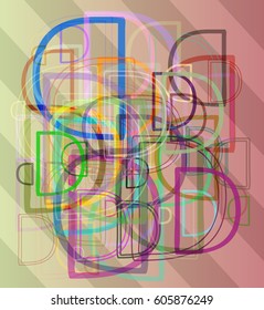 Alphabet D design pattern
