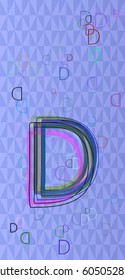 Alphabet D icon texture