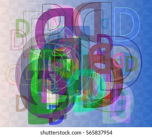 Alphabet D idea art