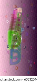Alphabet D vector idea