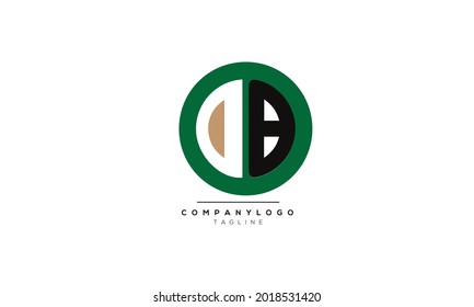 Alphabet DB BD Initial Letter Monogram Icon Logo Vektorgrafik abstrakter Web-Zeichen-Logotyp 
Markensymbole