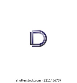 Alphabet DD Hand Logo Design DD Letter Vector Creative Symbol Logo