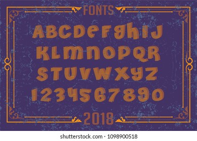Alphabet design – handcrafted vector collection