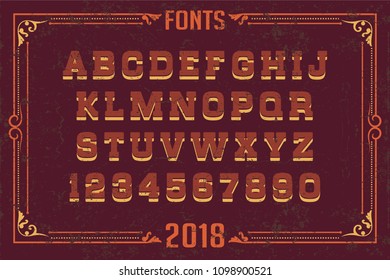 Alphabet design – handcrafted vector collection