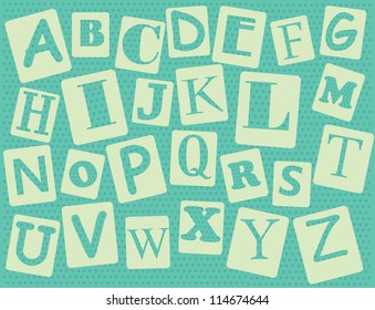 alphabet design. vector illustration