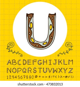 alphabet design, vector illustration
