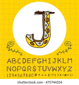 alphabet design, vector illustration