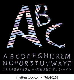 alphabet design, vector illustration