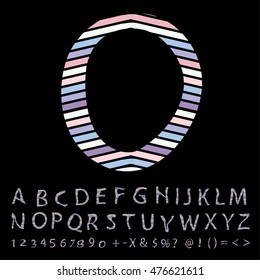 alphabet design, vector illustration
