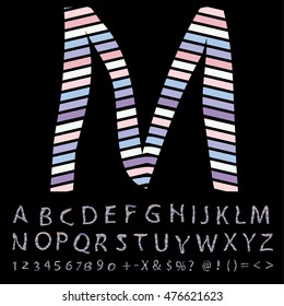 alphabet design, vector illustration
