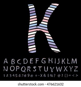 alphabet design, vector illustration