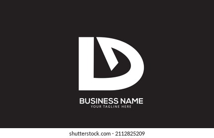 Alphabet DG or GD very creative initial vector logo template