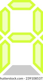 an alphabet with a digital alarm theme