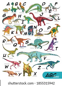 Alphabet Dinosaurus for children ABC Dino