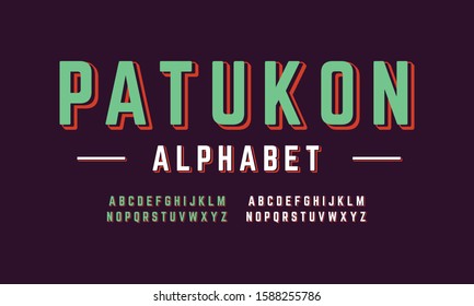 Alphabet display font. Typography design vector for motion graphic, poster, card, logo, and more. Vector illustration