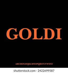 alphabet display font, vector set