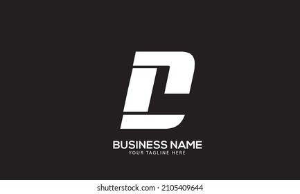Alphabet DL or LD rectangle handmade monogram vector logo template