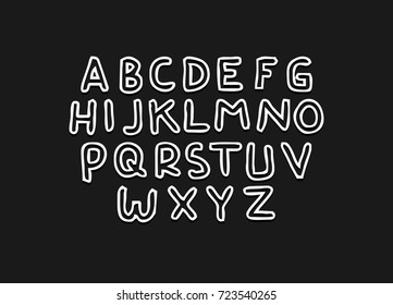 alphabet doodle