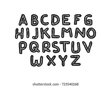 alphabet doodle