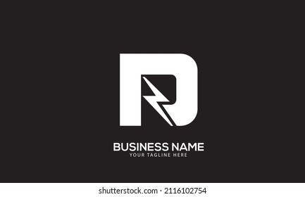 Alphabet DP or PD power creative monogram vector logo template