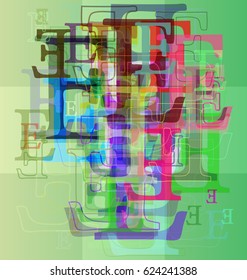 Alphabet E idea pattern