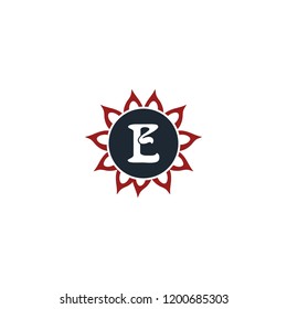 Alphabet e logo abstract vektor graphic