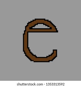 alphabet e pixel