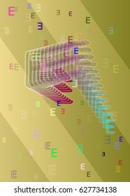 Alphabet E vector icon