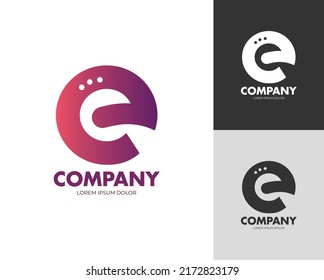 Alphabet e violettes Vogellogo. Vogellogo. E-Logo. Alphabet Logo. E-Symbol