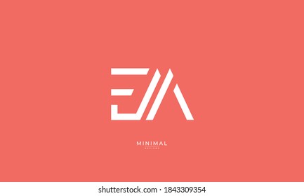 Alphabet EA Letter Icon Logo