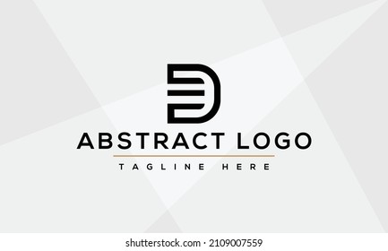 Alphabet ED , DE initial Letter Monogram Icon Logo vector illustration