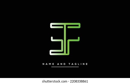 Alphabet EF or FE illustration monogram vector logo template