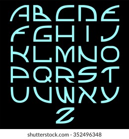 alphabet electronic letter technology, future, android, text, computer, droid luminescence, technical, simple blue