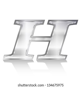 Alphabet emblem H