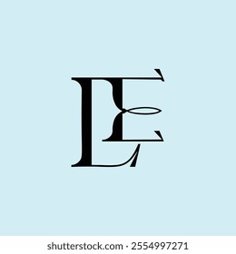 alphabet emblem initial modern minimalist timeless business logo design