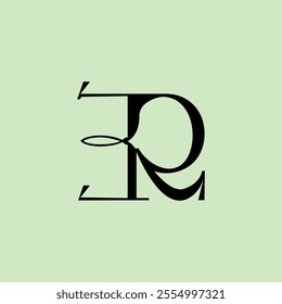 alphabet emblem initial modern minimalist timeless business logo design