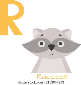 Alphabet English Portraits Animals Letter R Stock Vector (Royalty Free ...