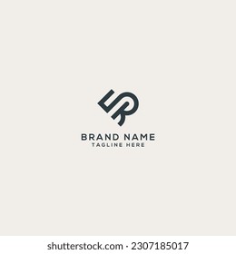 Alphabet ER RE letter logo design. Flat vector logo design template illustration.