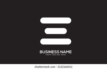 Alphabet ES or SE draw with line bar monogram vector logo template