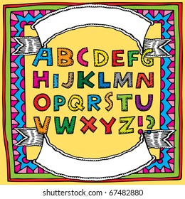 alphabet example color