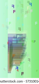 Alphabet F background icon