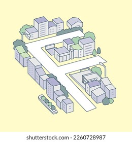 Alphabet "F" and the city