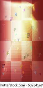 Alphabet F elements design