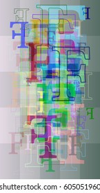 Alphabet F elements icon