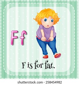 Alphabet F is for fat
